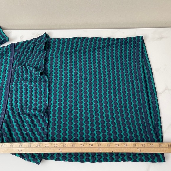 Max Studio Polkadot‎ Lightweight Knit Peplum Pencil Skirt Dress - Picture 8 of 8